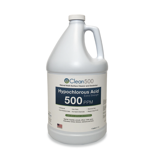 eClean-500 - Hypochlorous Acid 500 PPM - Cleaner and Deodorizer